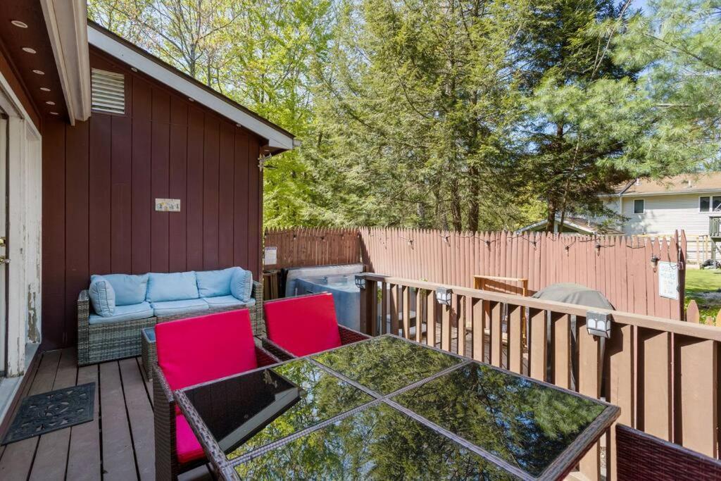 Mountain Oasis Hot Tub Game Fire Pit